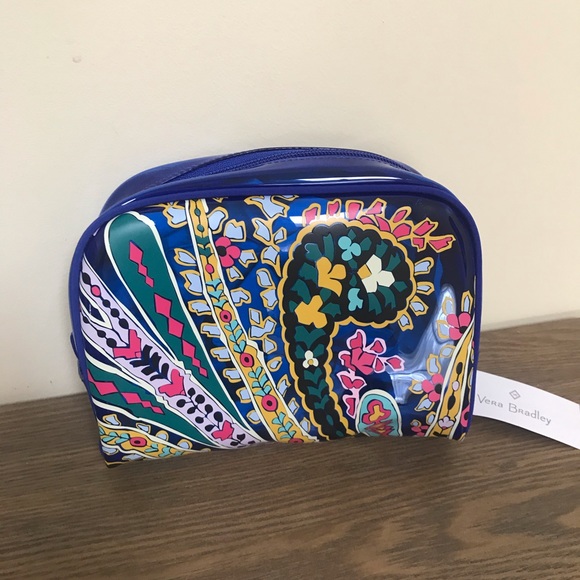 NEW Vera Bradley Iconic Medium Cosmetics Bag - Picture 1 of 8